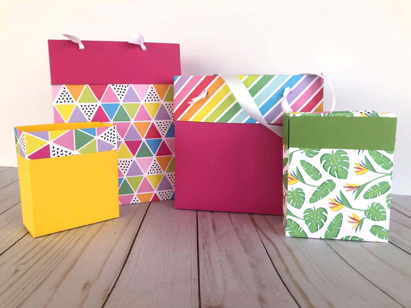 How to make simple and easy Origami gift bag - Paper gift box