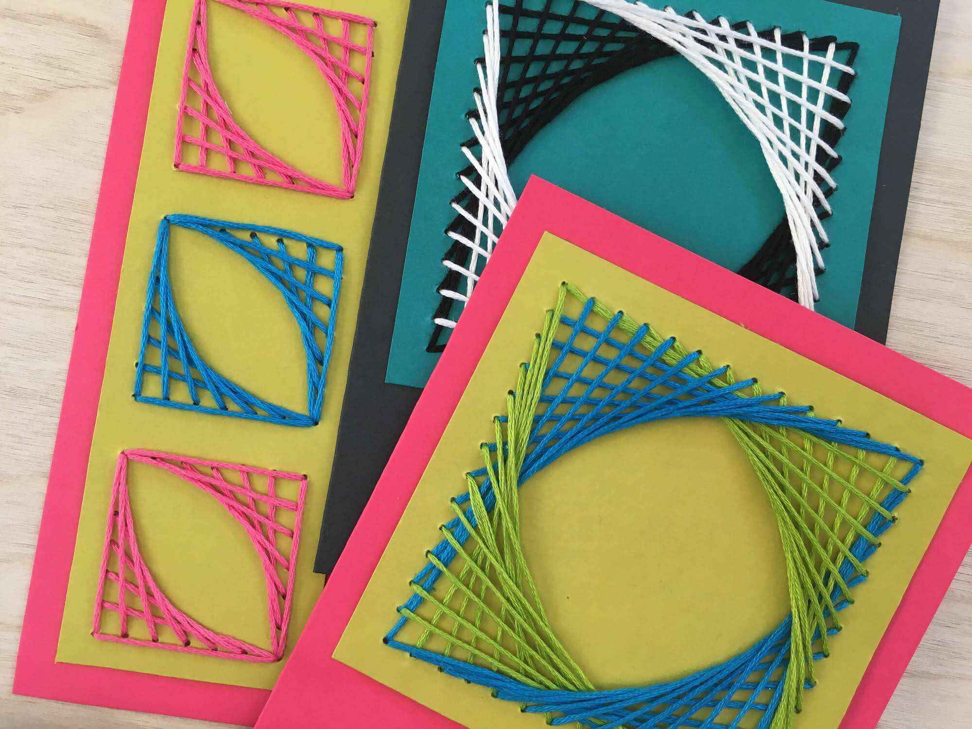 Geometric String art - DIY , Crafts for Adults, String Art Crafting 