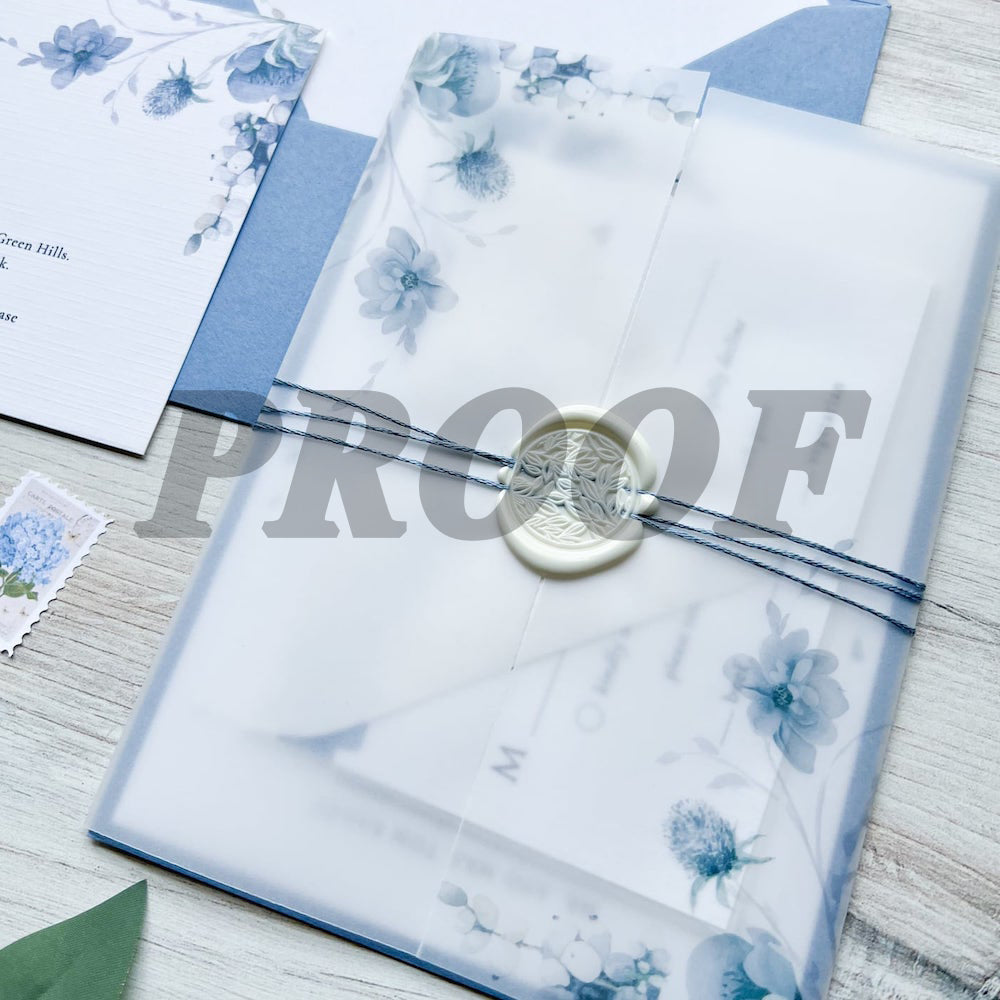 Proof Print Translucent Vellum Wrap