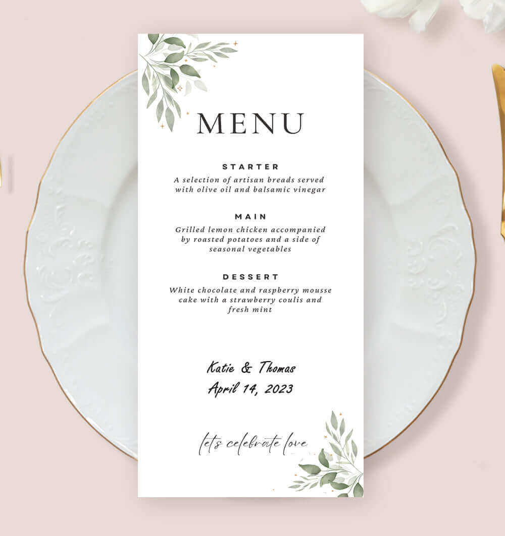 Proof Print Flat Panel Menus & Programs-Menu_with_Charger-Cardstock Warehouse