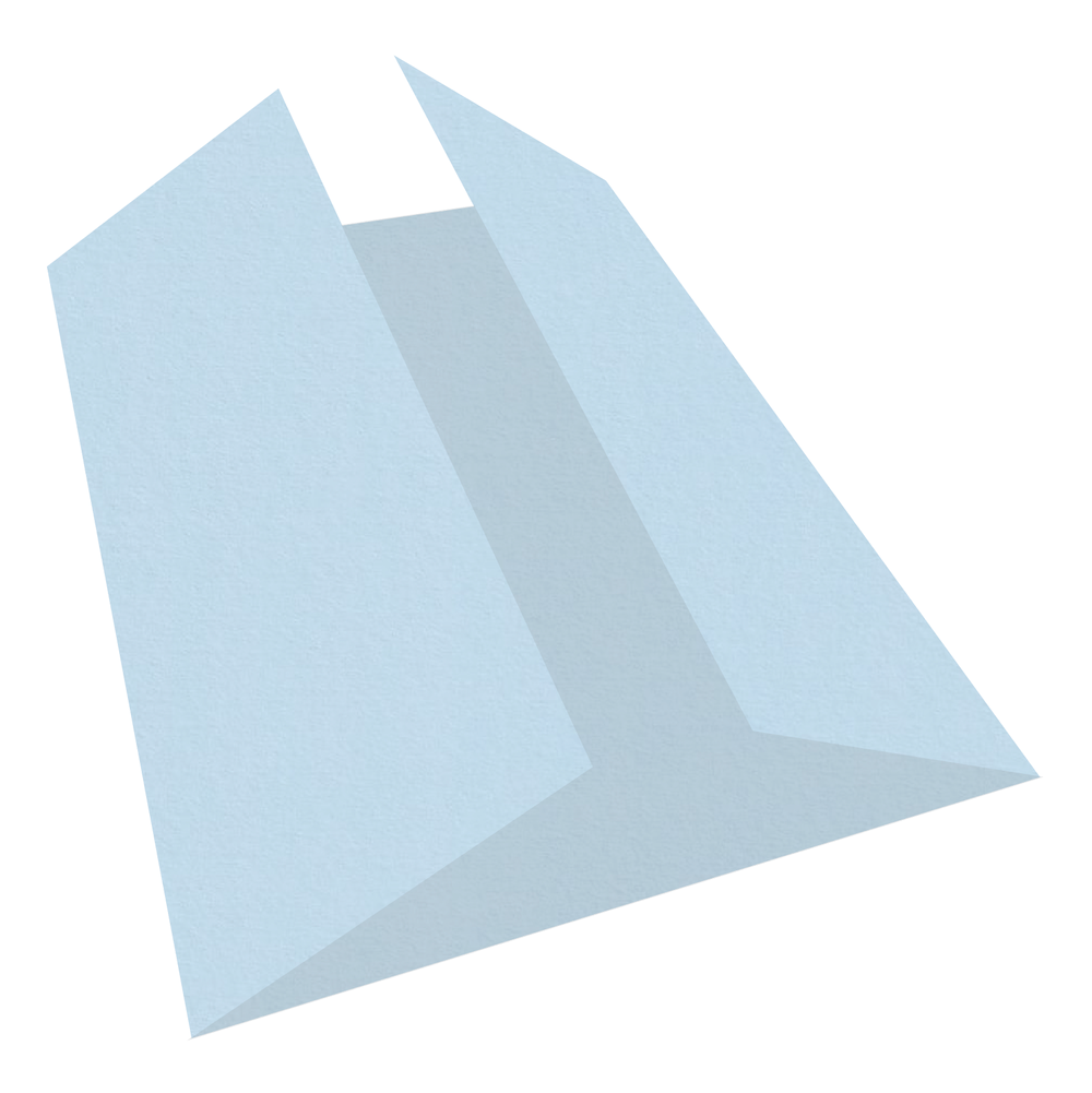 Colorplan Azure Blue Gate Fold Cards