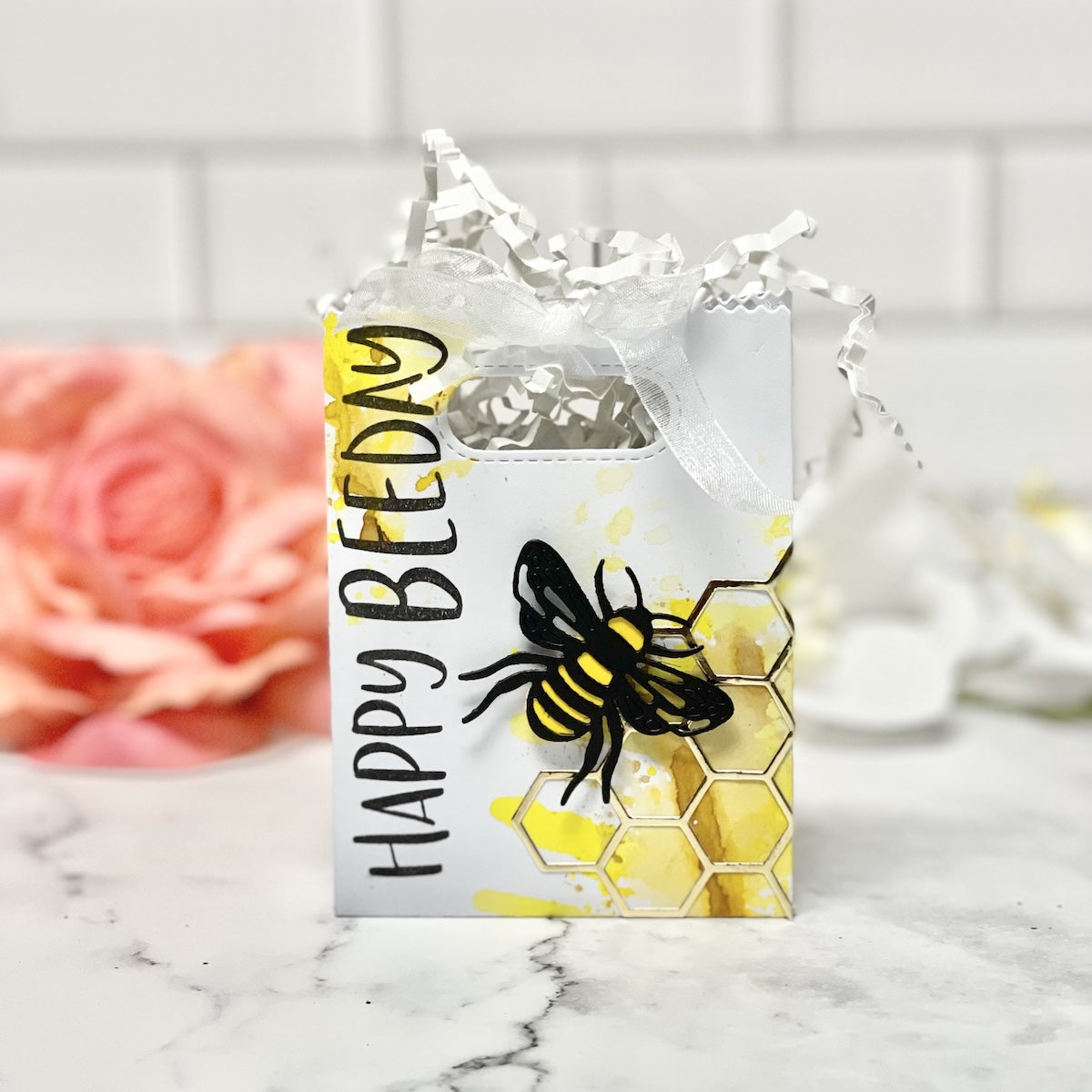 Happy BEEday Handmade Gift Bag