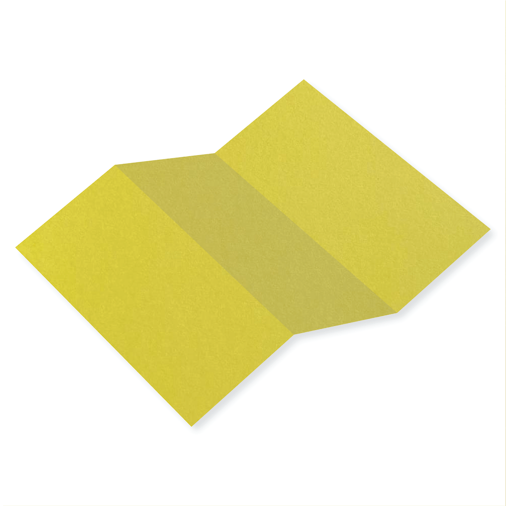 Colorplan Chartreuse Tri Fold Card