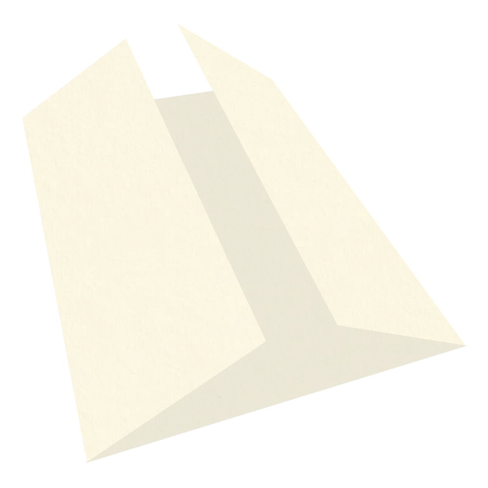 Colorplan China White Gate Fold Cards