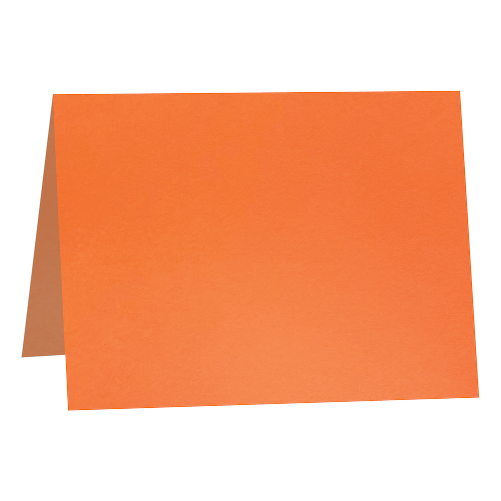 Colorplan Mandarin Orange Folded Cards