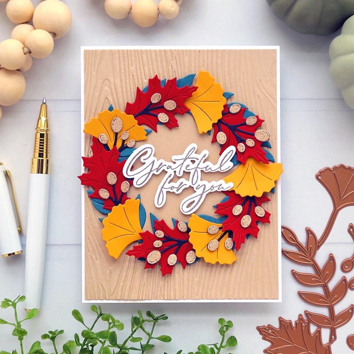 Grateful Wreath Autumn Card