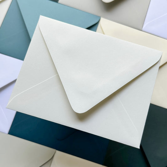 Ivory Lessebo Colours Envelope