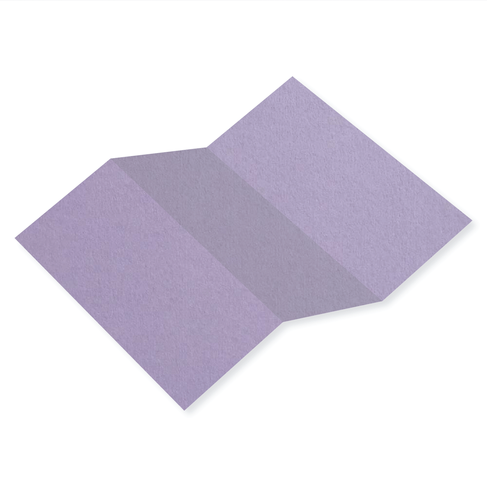 Colorplan Lavender Tri Fold Card