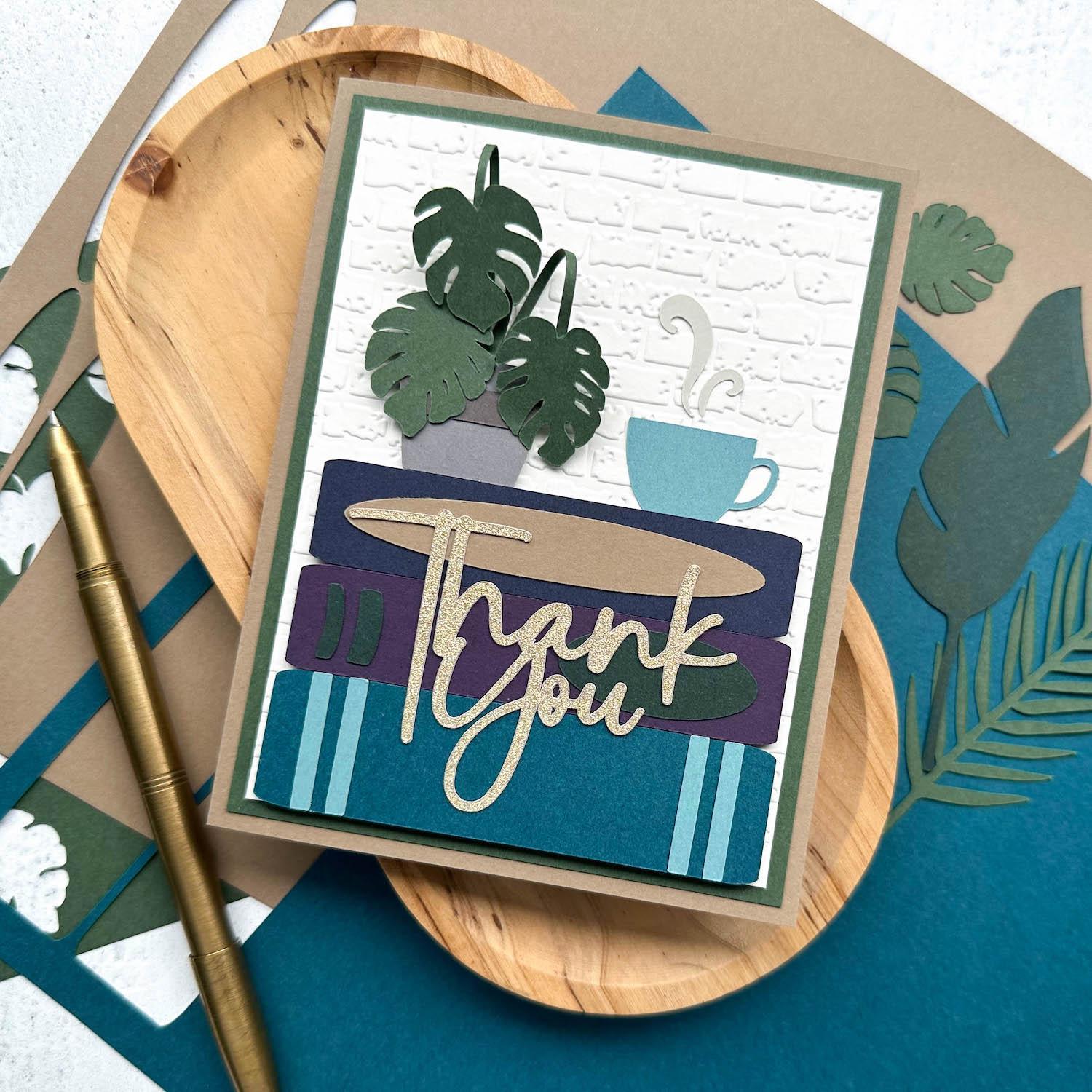 Lessebo Colours Cardstock Thank You Card