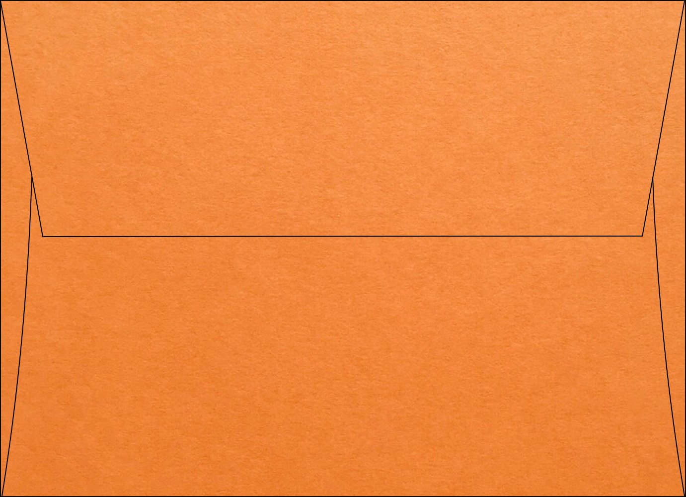 Orange Fizz | Pop-Tone Square Flap Envelopes