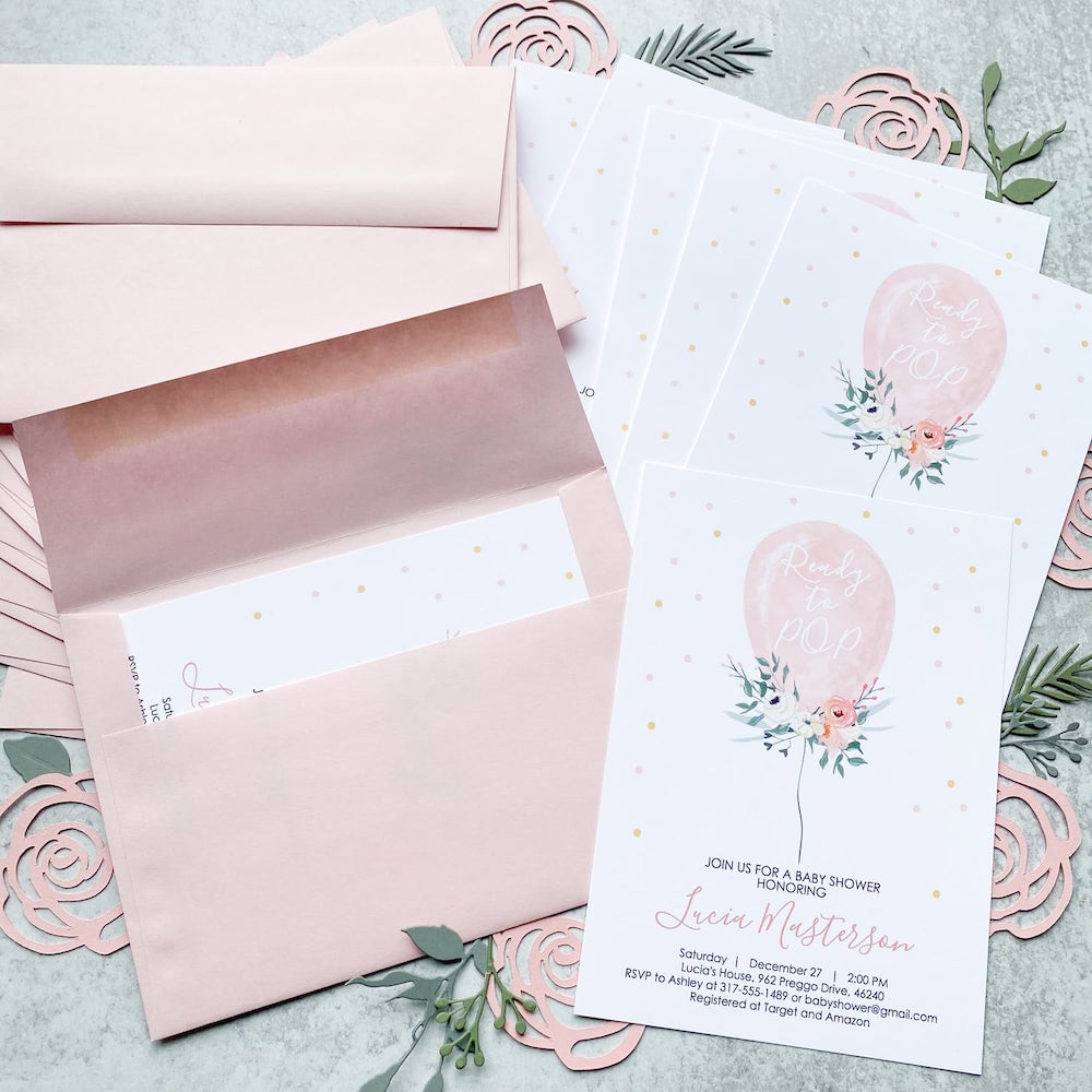 Pink Lemonade | Pop-Tone Square Flap Envelopes