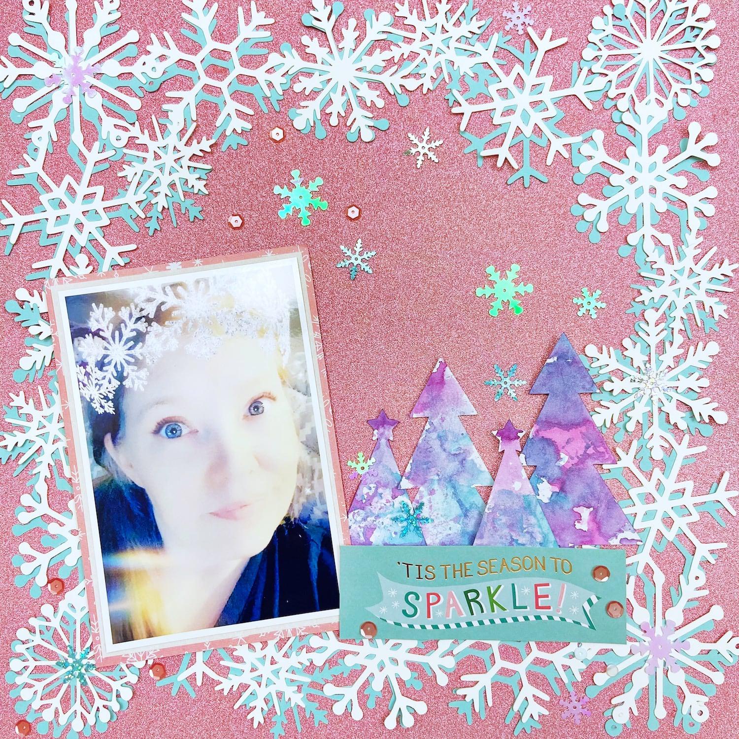 Pink Sapphire MirriSparkle Glitter Cardstock