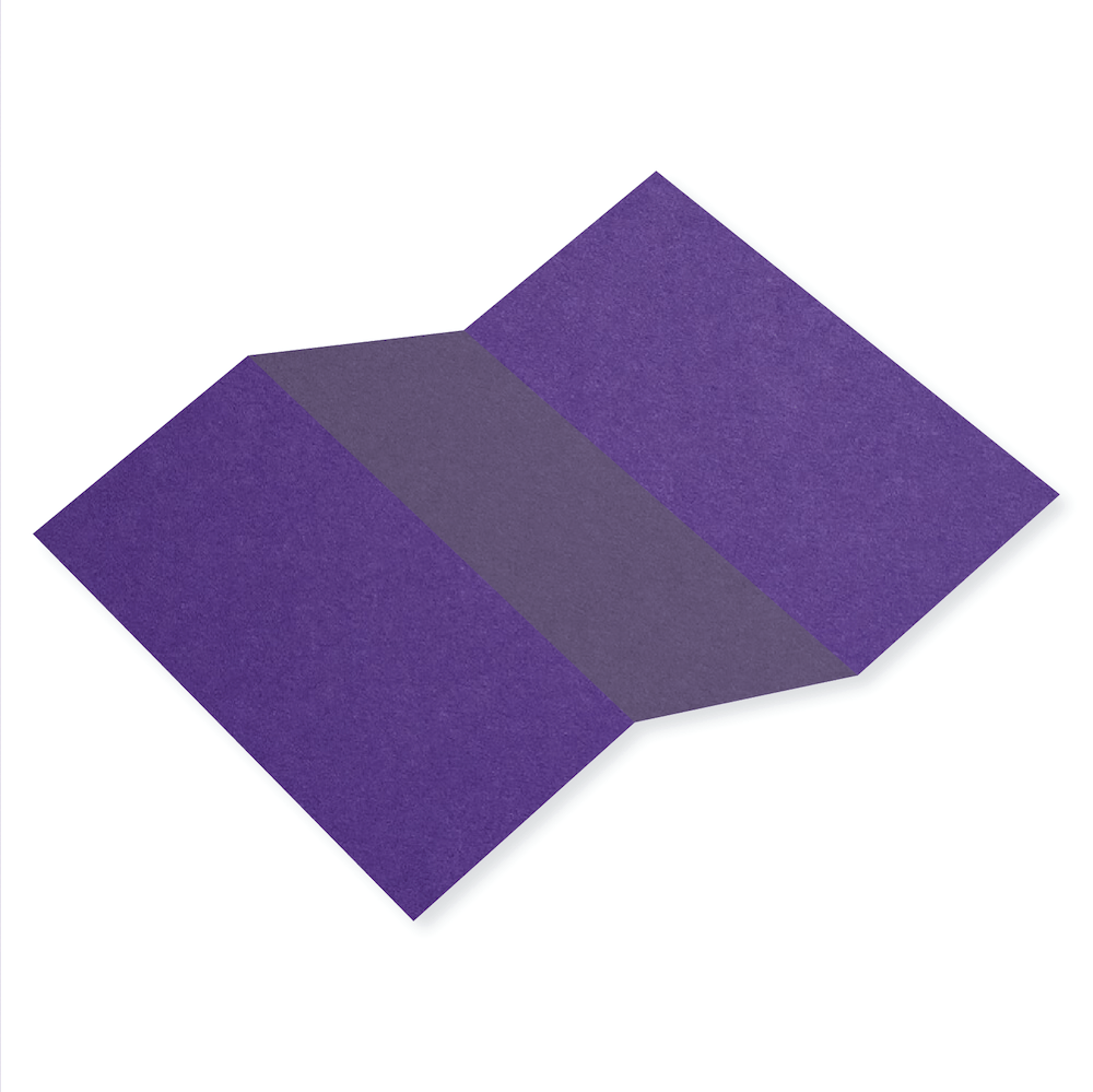 Colorplan Purple Tri Fold Card