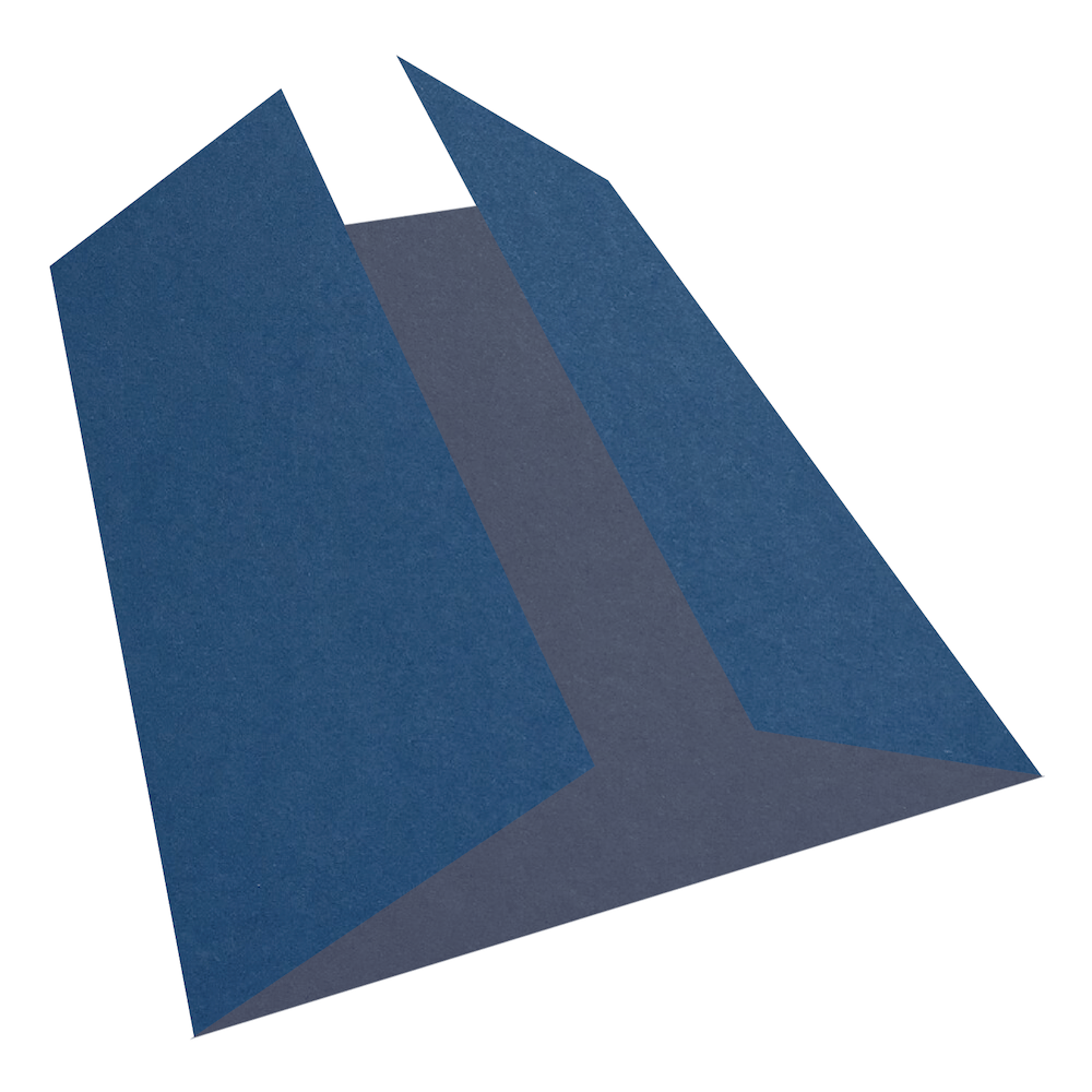 Colorplan Sapphire Blue Gate Fold Cards