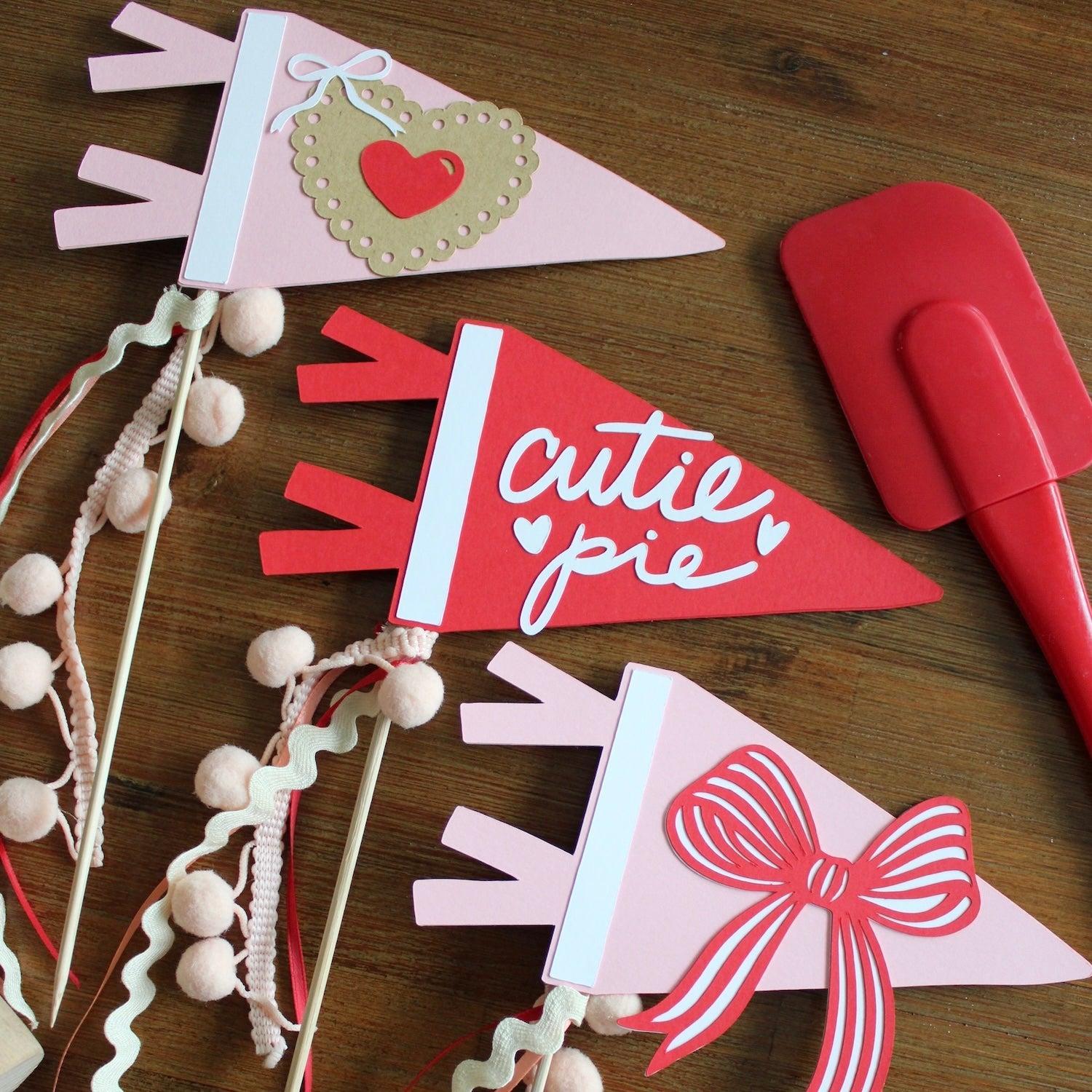 die cut paper Valentine&