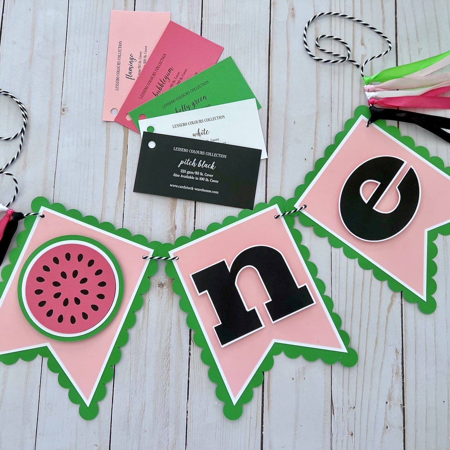 watermelon banner lessebo colours papers