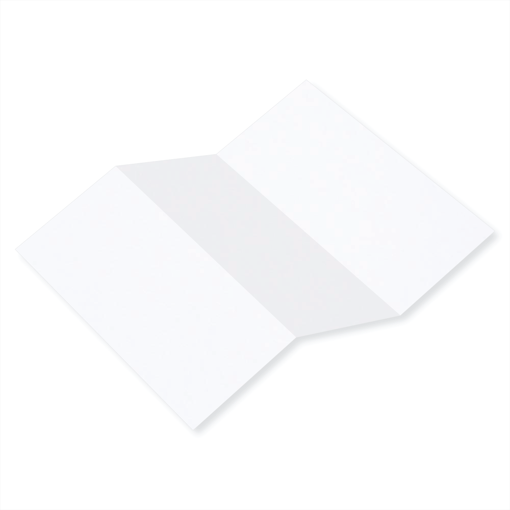 Colorplan White Frost Tri Fold Card