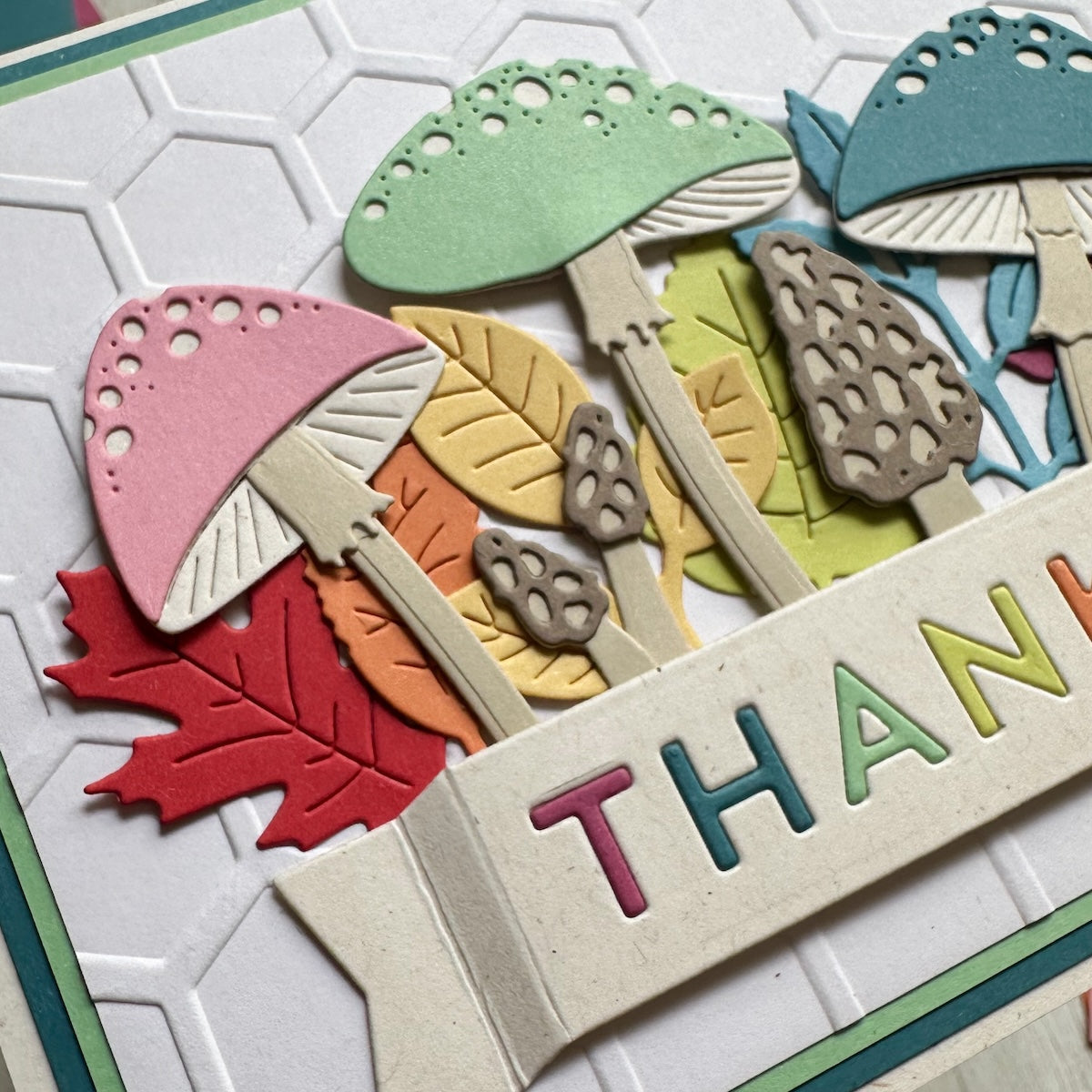 woodstock collection autumn card closeup