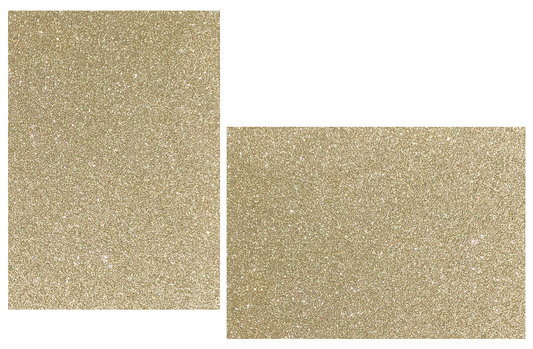 Gold Mirrisparkle Glitter Flat Cards 