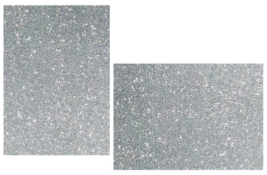 Silver Mirrisparkle Glitter Flat Cards 
