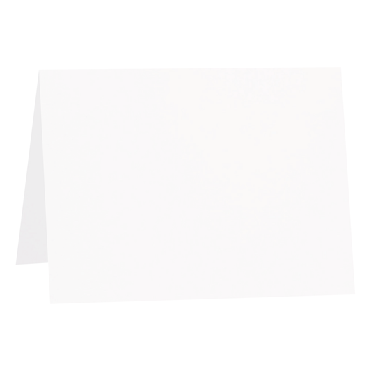 Woodstock Bianco White Folded Place Cards