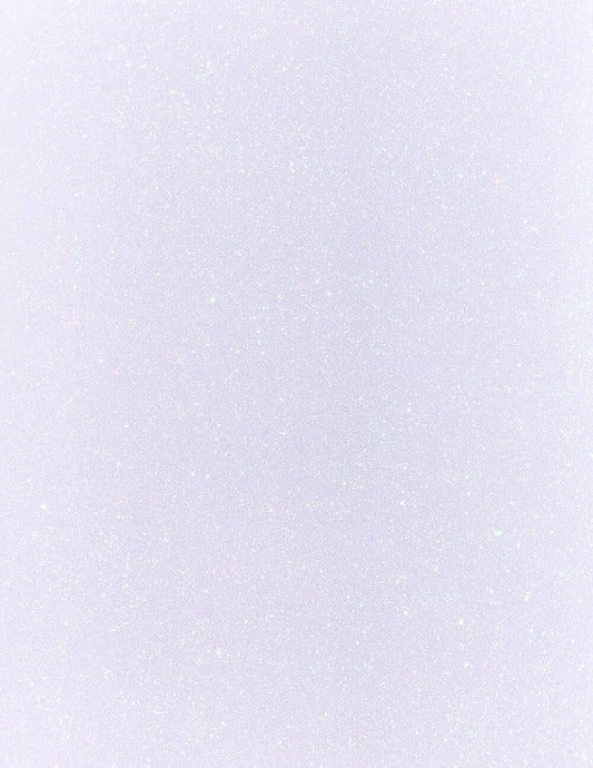 White Glitter Cardstock, 250gsm, 4 Sheets
