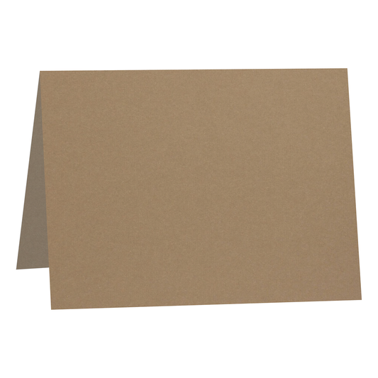 Woodstock Noce Brown Folded Place Cards