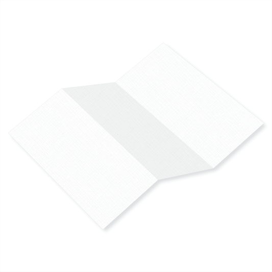 Rich Cream Linen Tri Fold Card