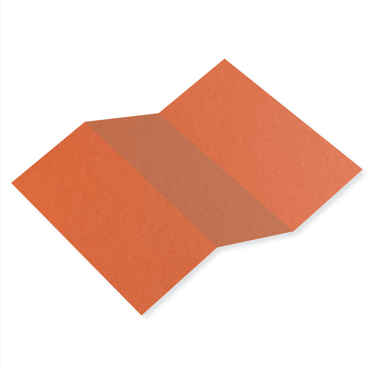 Colorplan Rust Tri Fold Card 