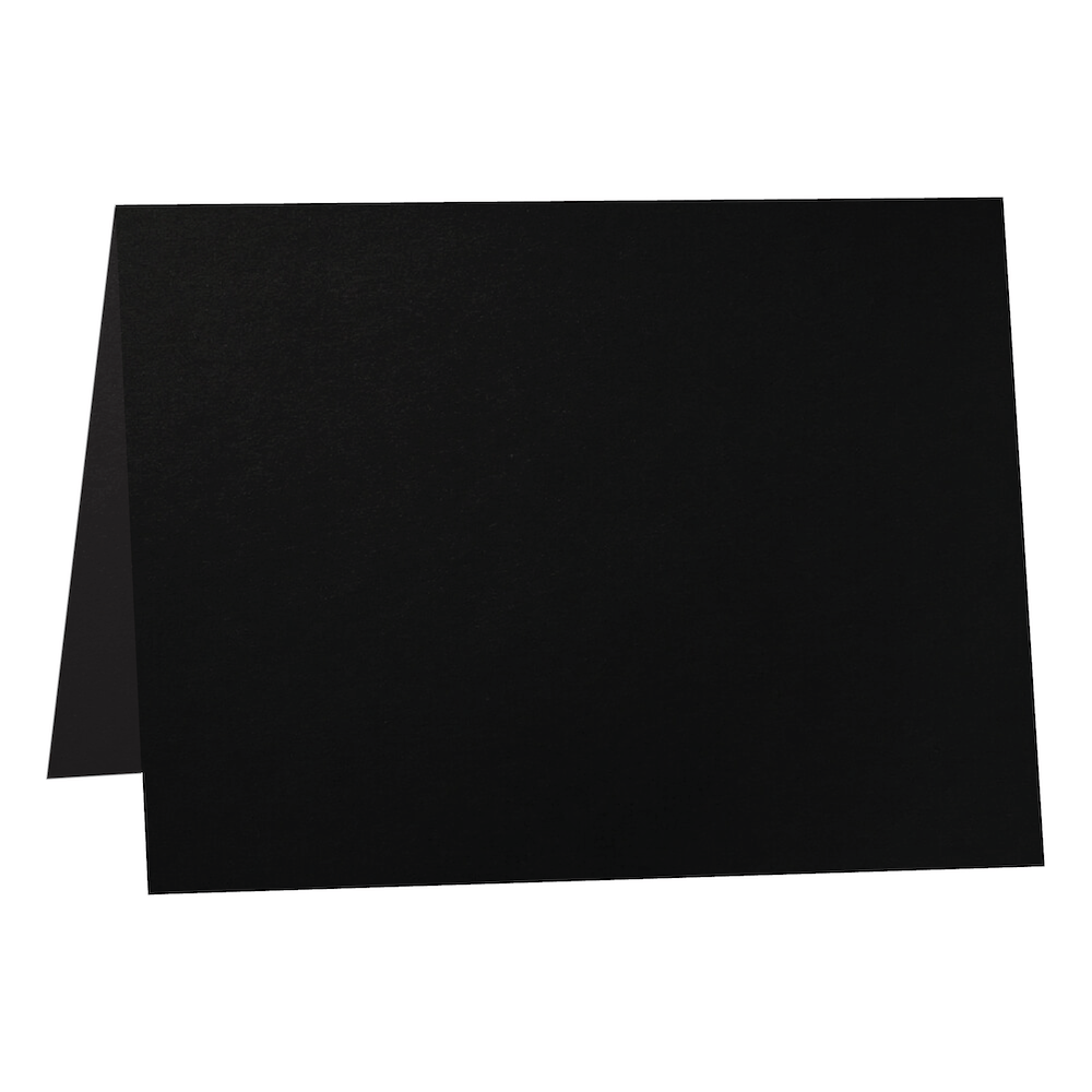 Black Paper Business Cards – Vermillion Silk