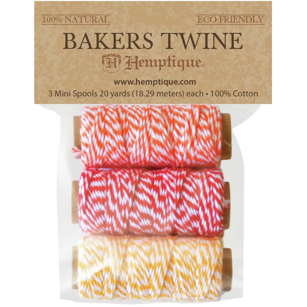Hemptique Bakers Twine Spool, Light Pink/White 