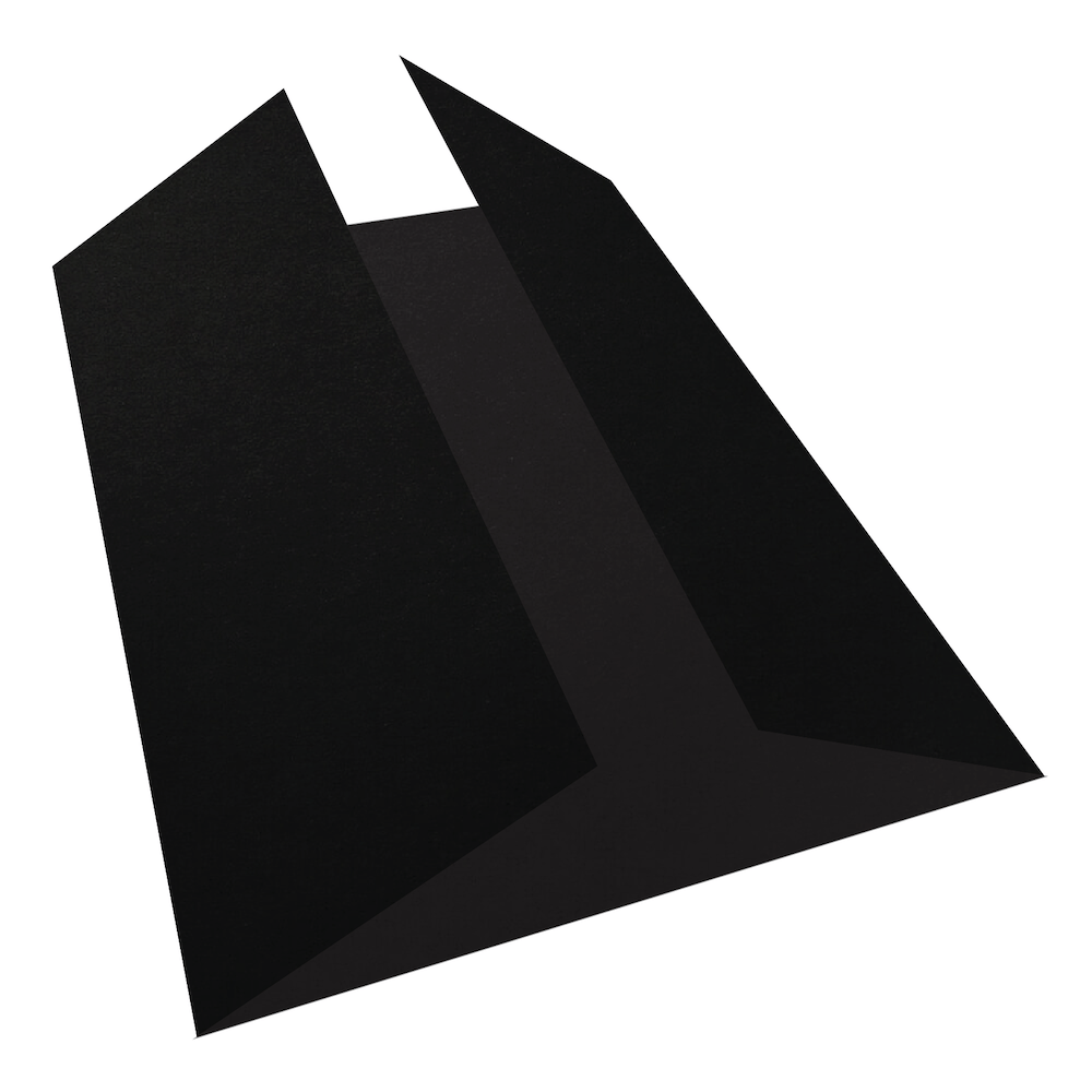 Ultra Black Gate Fold Cards  No Carbon Black – Cardstock Warehouse