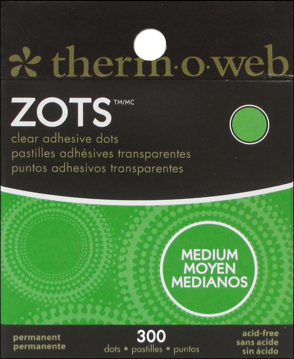 Zots Clear Adhesive Dots Medium 3/8 Diameter x 1/64 Thick Lot Of 2 E13
