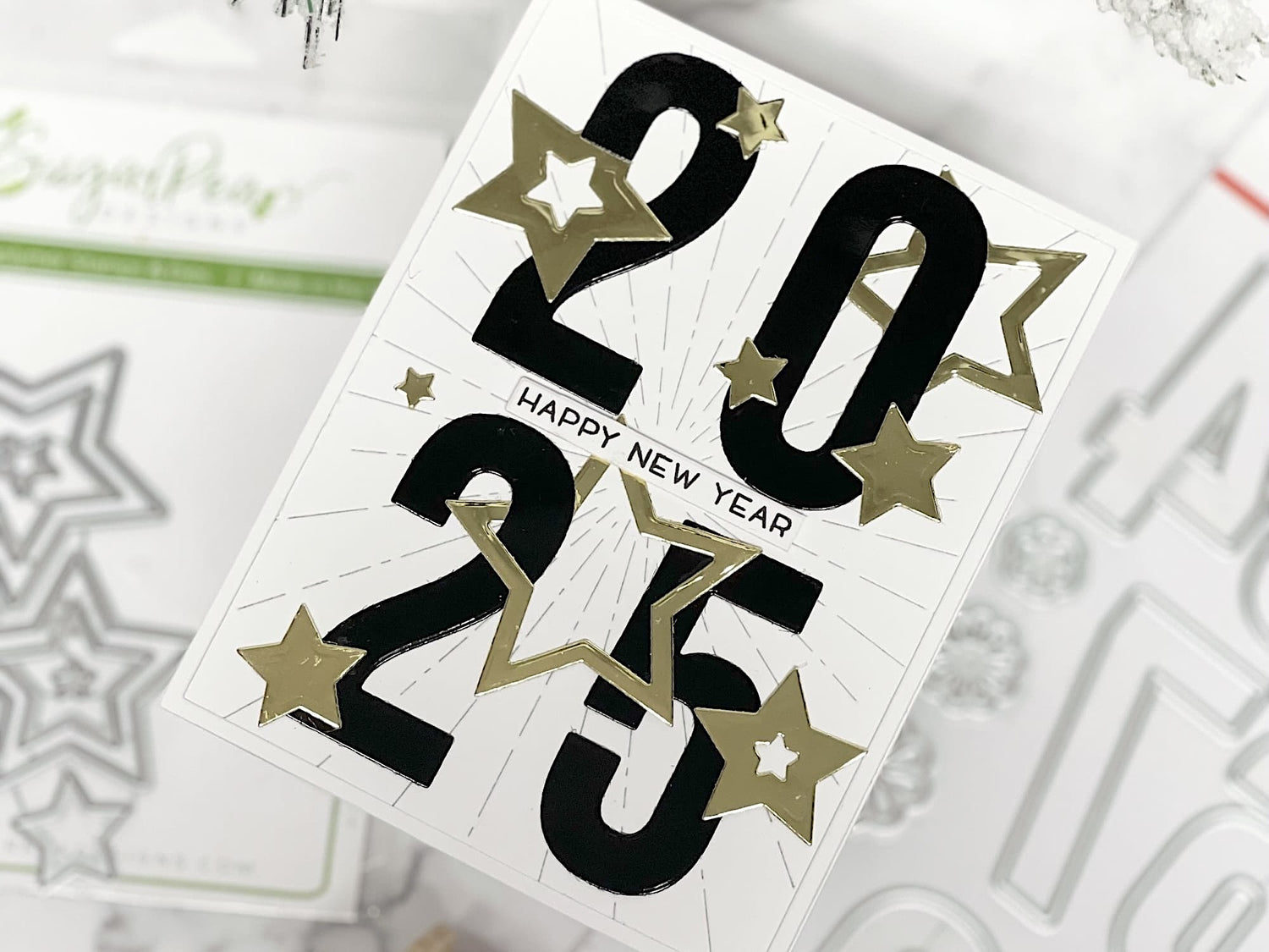 2025 New Year's Eve Handmade Card