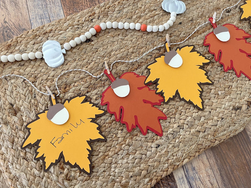 Make Something Beautiful®️-Thankful Leaves Garland-Cardstock Warehouse