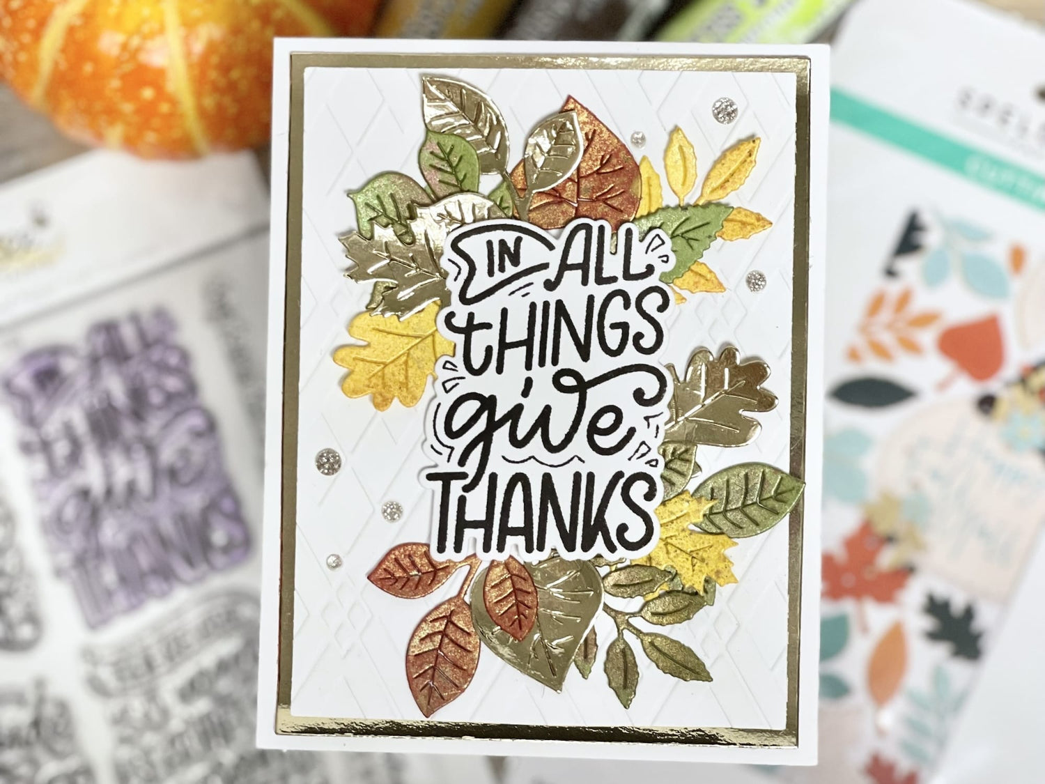 Autumn Leaves Handmade Card