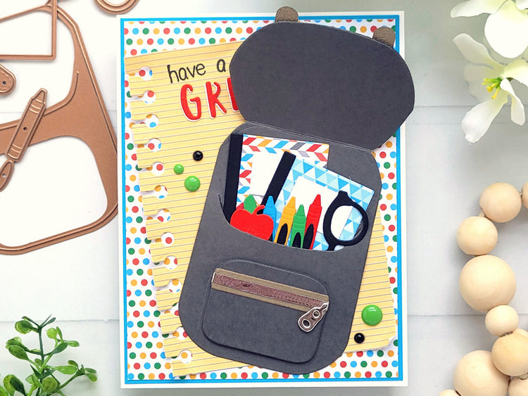 Backpack Card Paper Project Back-to-School Backpack Card – Cardstock Warehouse