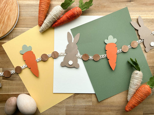 Bunny and Carrot Easter Garland