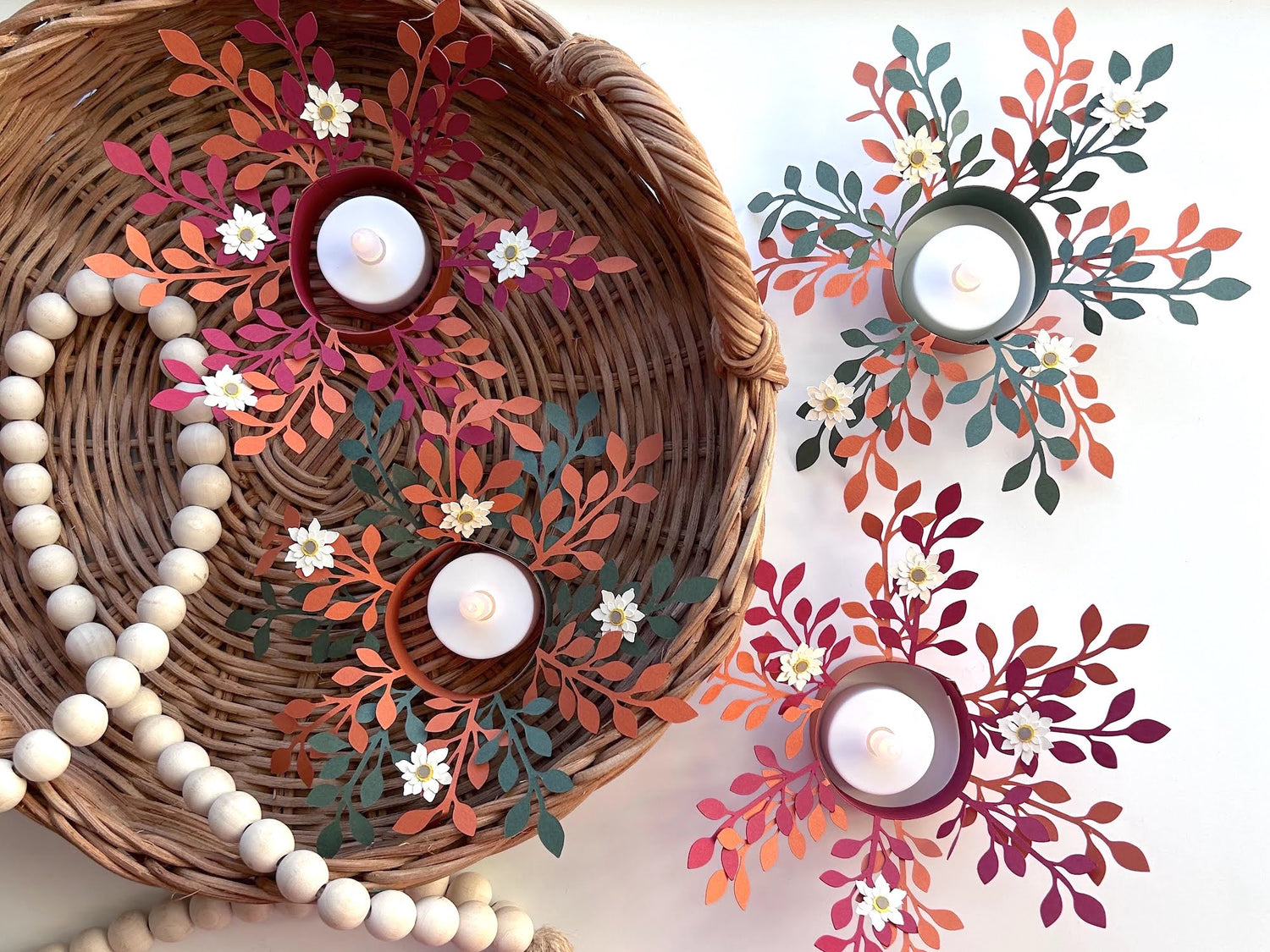 Autumn Leaves Candle Rings