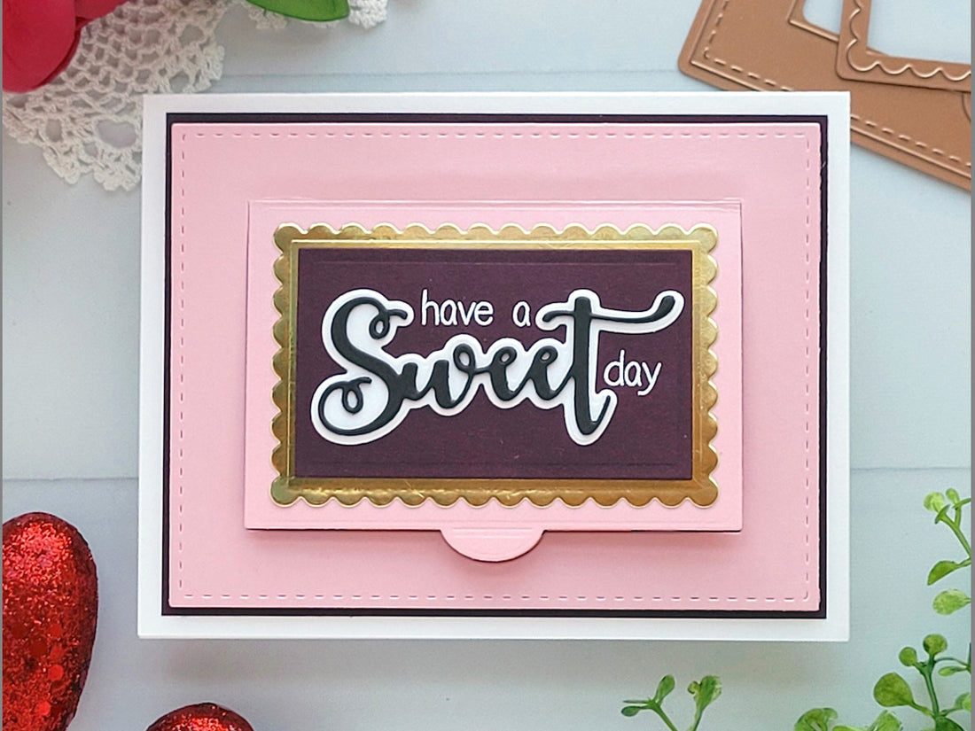candy box valentine card