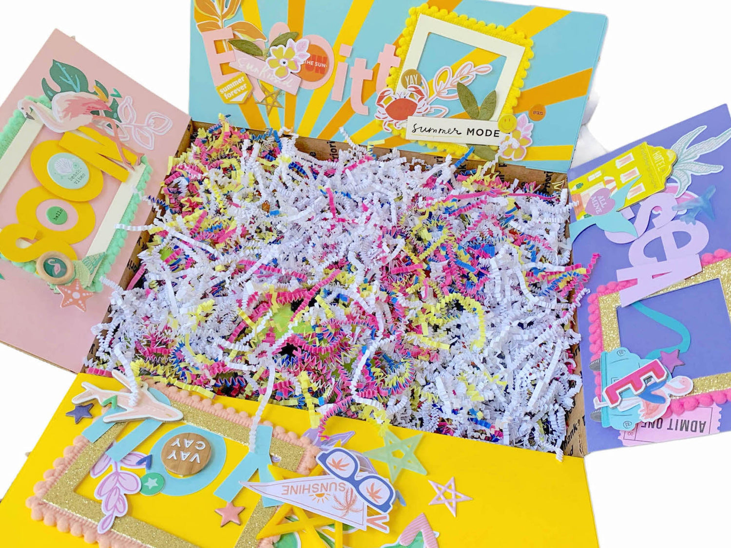 DIY Decorated Care Package Box