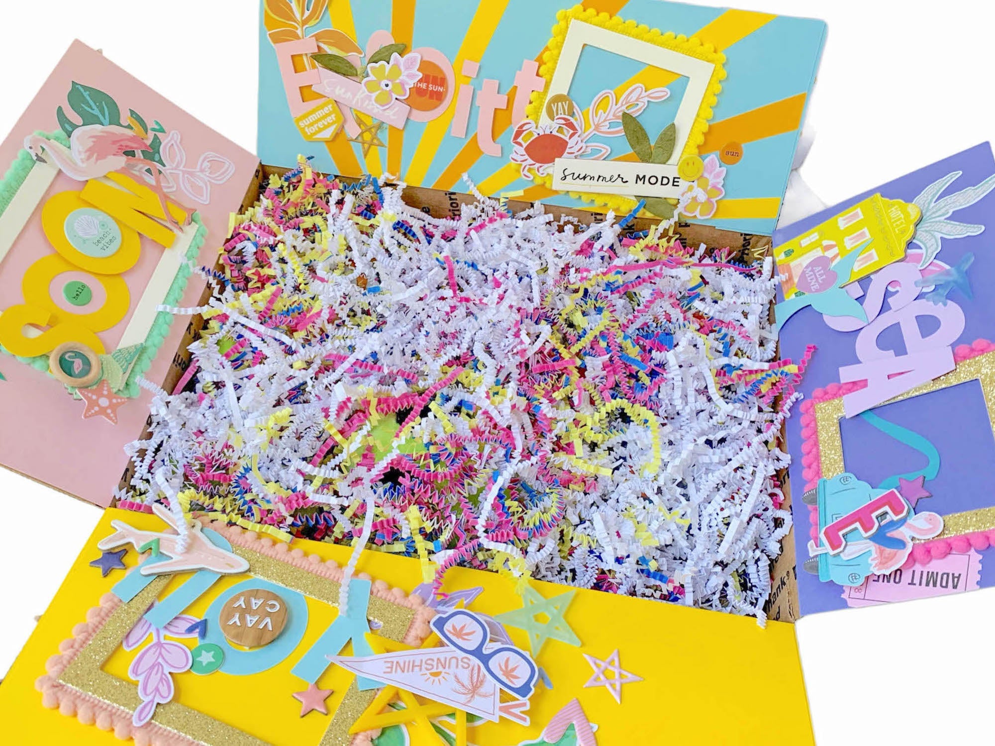 DIY Decorated Care Package Box