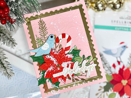 Christmas Bird and Foliage Card