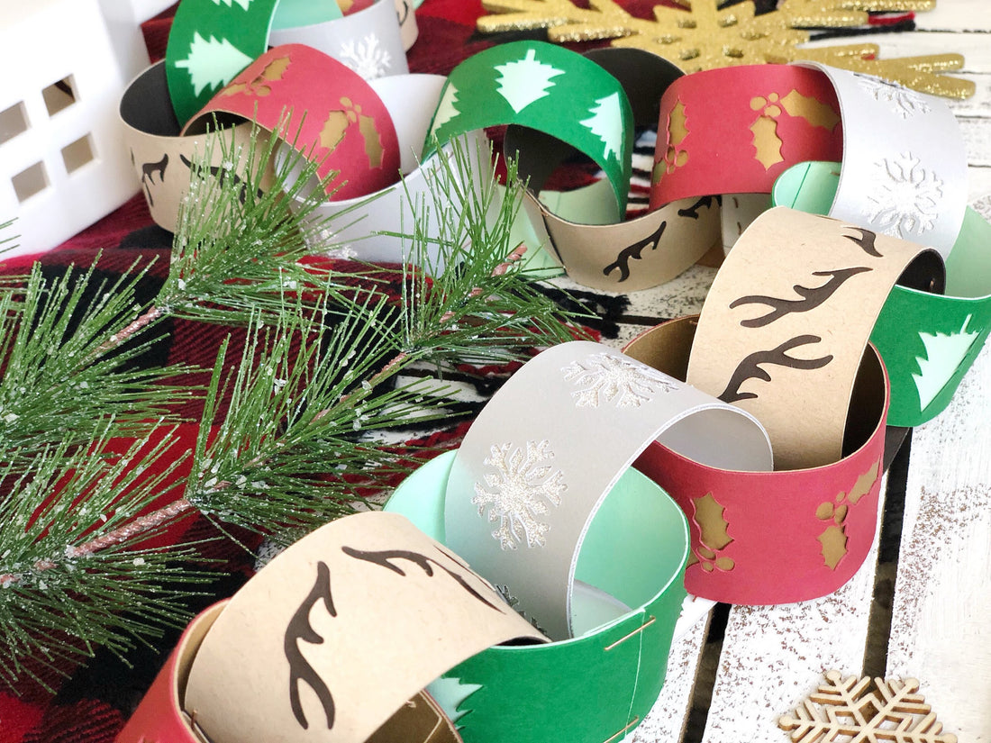DIY Fancy Holiday Paper Chain