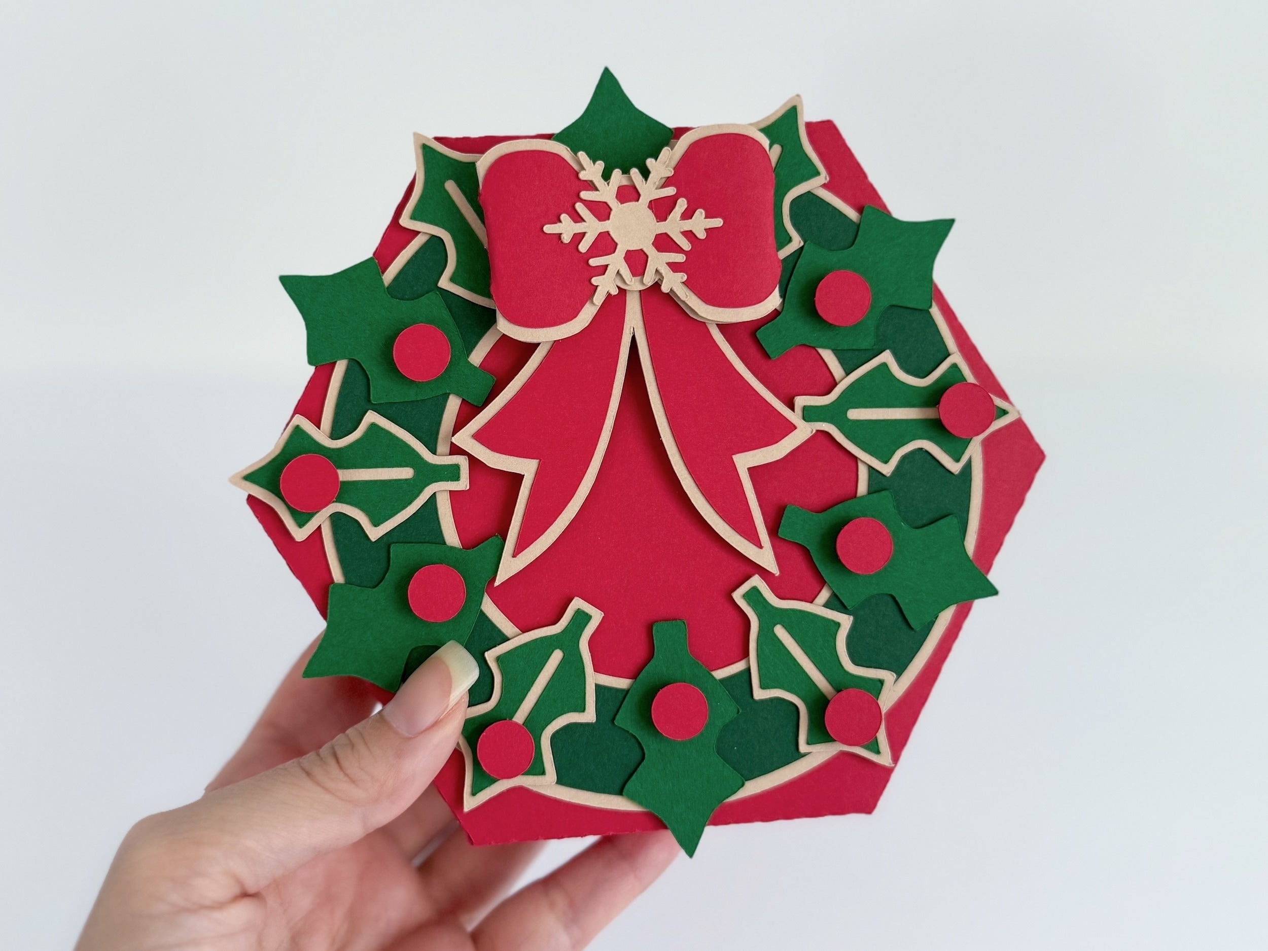 Christmas Wreath Handmade Gift Box