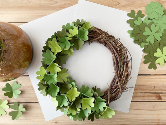 St. Patrick's Day Clover Topiary Wreath