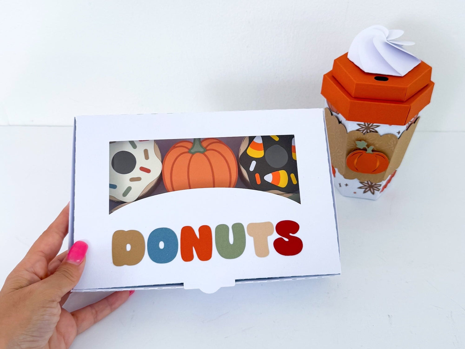 Donut Box and Coffee Cup Gift Box Set