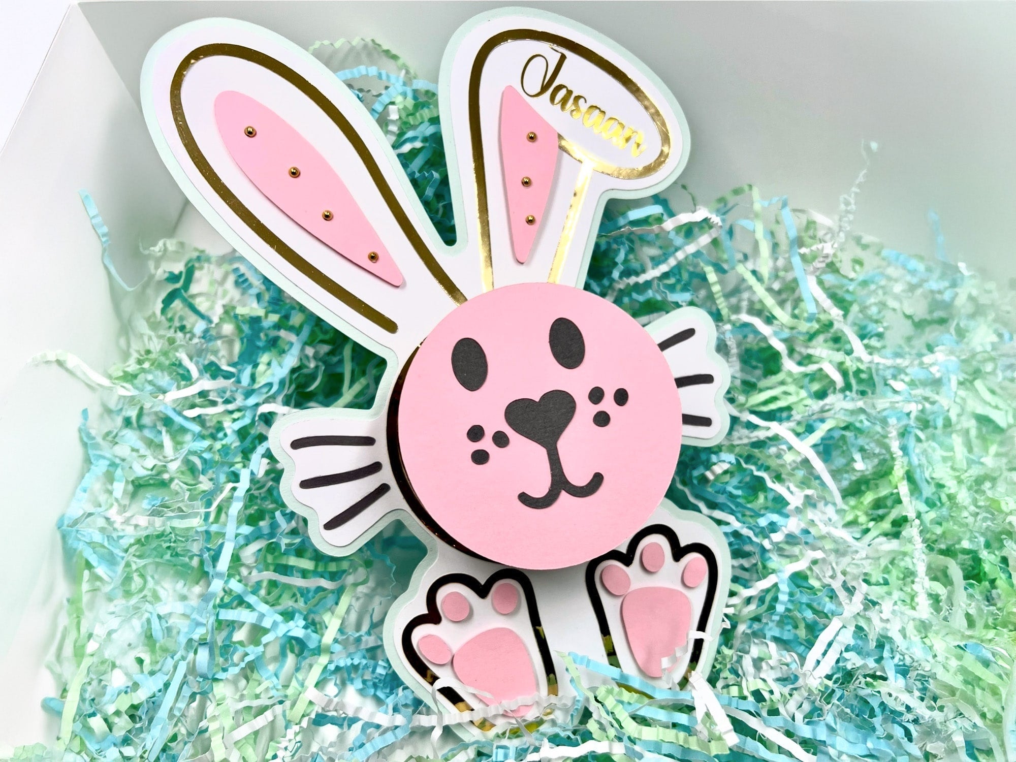Easter Bunny Circle Treat Box
