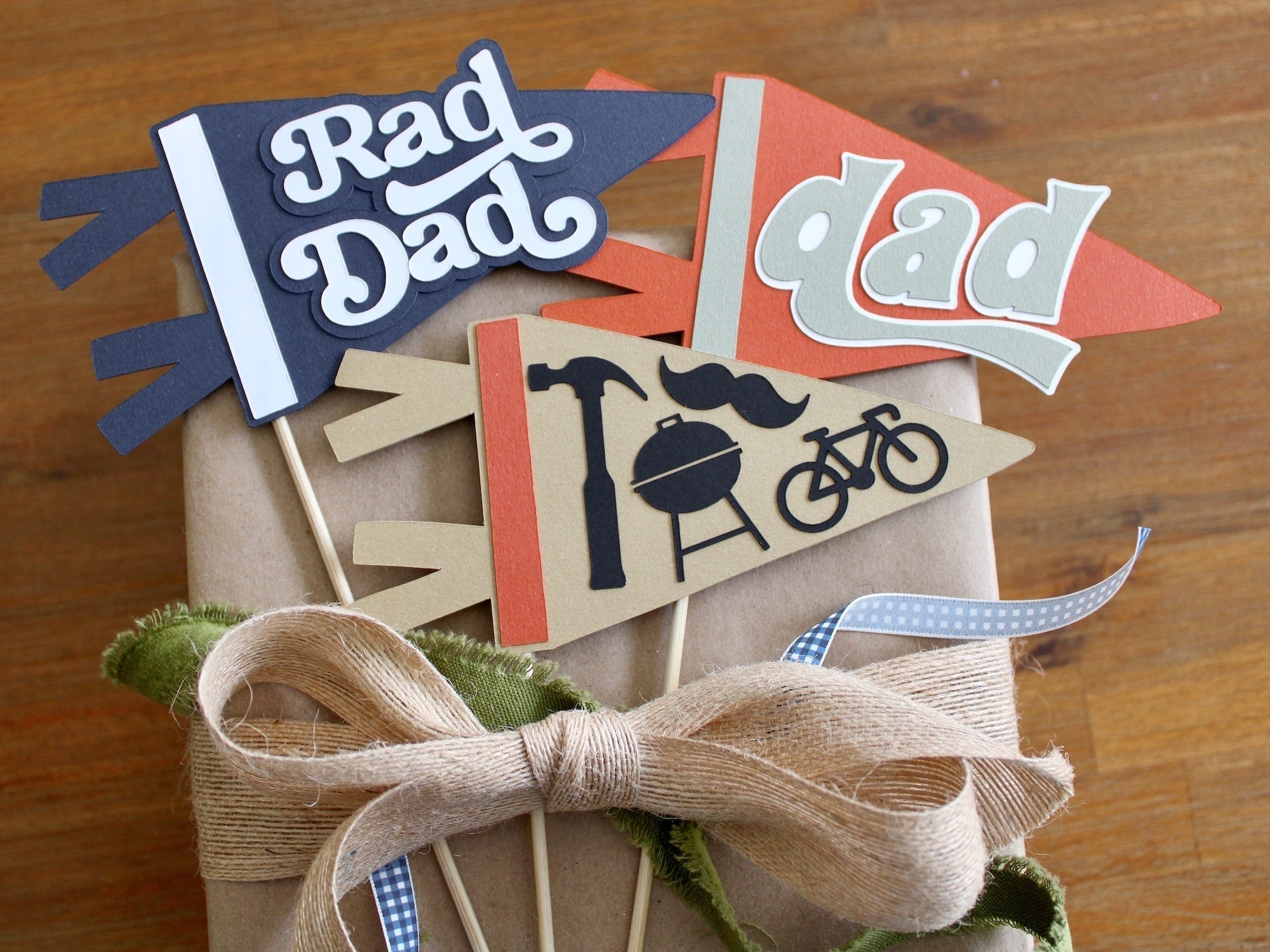 DIY Father's Day Pennant Flags