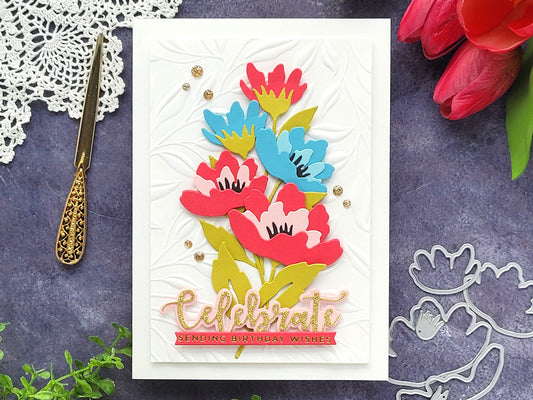 Spring Floral Bouquet Birthday Card